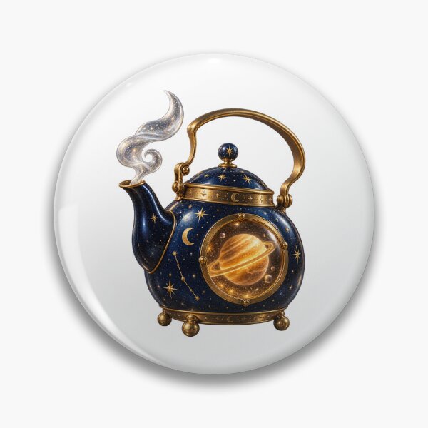 Item preview, Cosmic Kettle Tiny Ringed Planet designed and sold by TrendTribeTP.