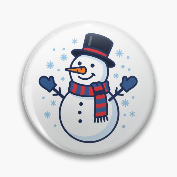 Item preview, Cute Snowman with Top Hat Scarf designed and sold by AIG - Andrei Ilie Graphics.