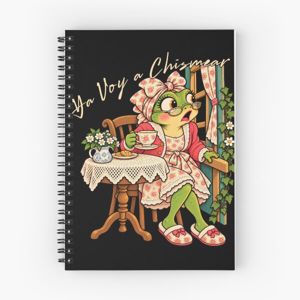 Item preview, Ya Voy a Chismear Tea Time Grandma Frog designed and sold by GibasVisuals.