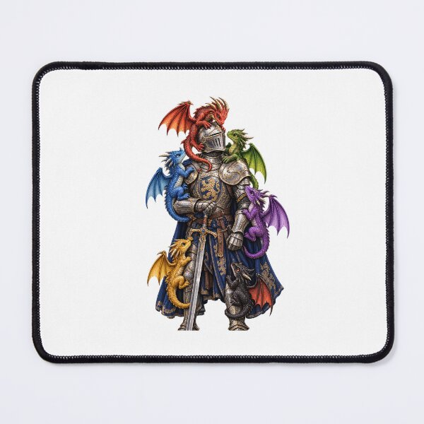 Item preview, A knight with several small dragons crawling on him designed and sold by RBBeachDesigns.
