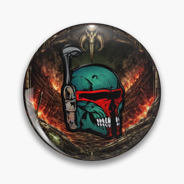 Item preview, Bounty Hunter Skull Helmet Art – Sci-Fi Warrior Skull Design designed and sold by artistwill.