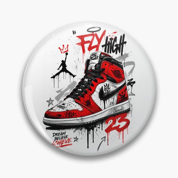 Item preview, Fly High Jordan Graffiti Streetwear Sneaker Art Sticker designed and sold by PRIME4YOU.