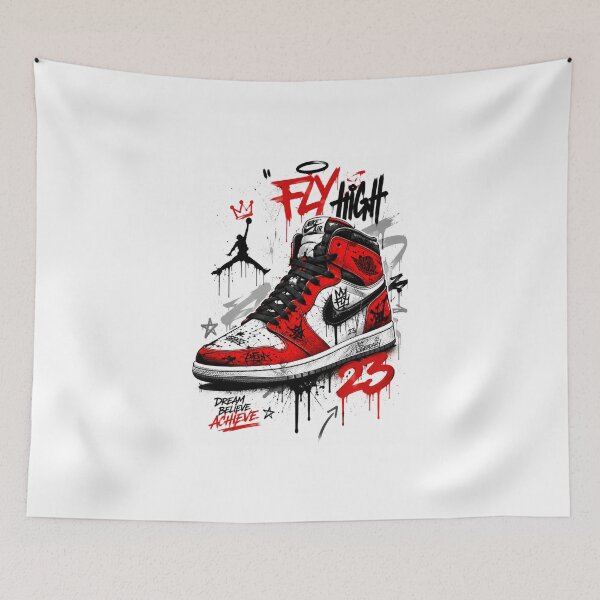 Item preview, Fly High Jordan Graffiti Streetwear Sneaker Art Sticker designed and sold by PRIME4YOU.