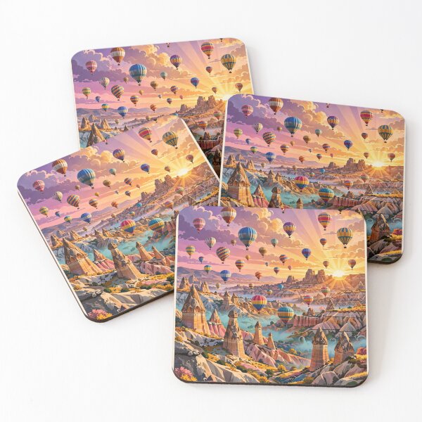 Item preview, Turkey — Cappadocia — A Magical Sunrise Above the Valley of Fairy Chimneys designed and sold by DibujandoPorfa.
