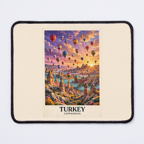 Item preview, Turkey — Cappadocia — A Magical Sunrise Above the Valley of Fairy Chimneys designed and sold by DibujandoPorfa.