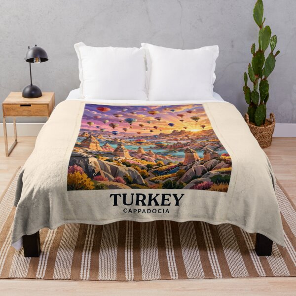 Item preview, Turkey — Cappadocia — A Magical Sunrise Above the Valley of Fairy Chimneys designed and sold by DibujandoPorfa.