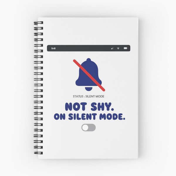 Item preview, Not Shy On Silent Mode Introvert designed and sold by fadilow.