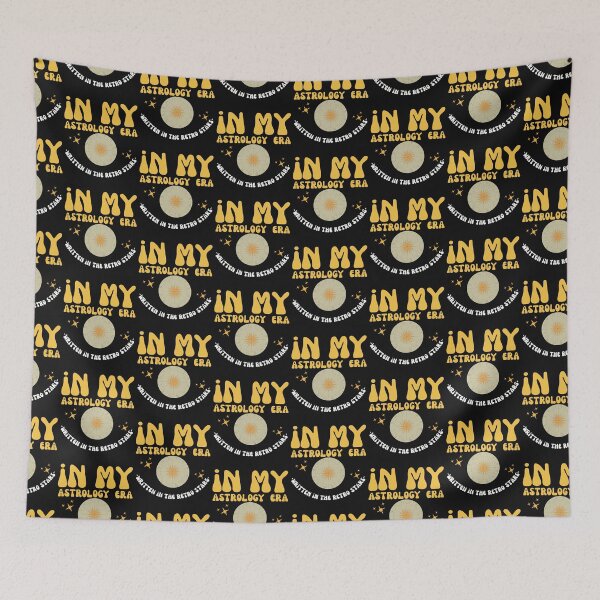 Item preview, Groovy In My Astrology Era Written In The Retro Stars designed and sold by mumchaosdesigns.
