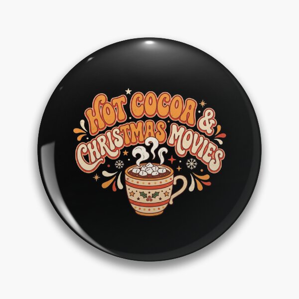 Item preview, Hot Cocoa And Christmas Movies Retro Holiday designed and sold by TeNovaStudio.