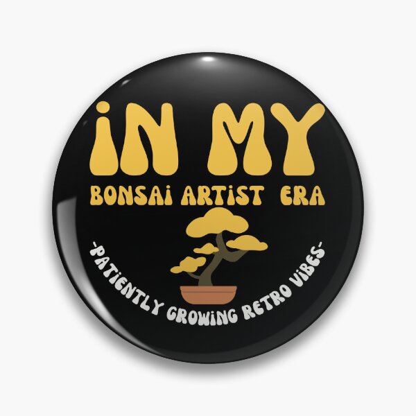 Item preview, Groovy In My Bonsai Artist Era Patiently Growing Retro Vibes designed and sold by mumchaosdesigns.