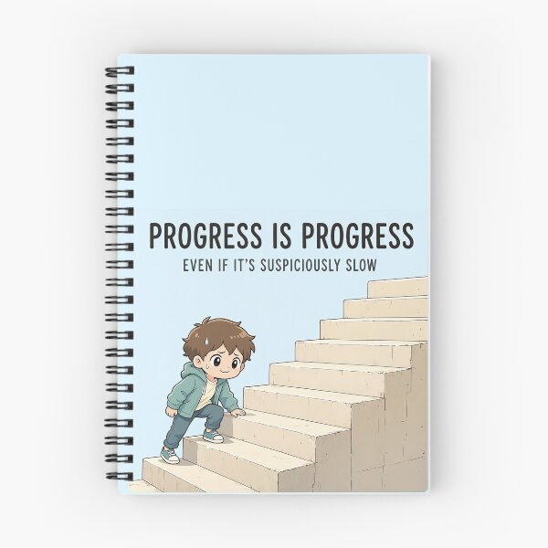 Item preview, Progress Is Progress, Even If It’s Suspiciously Slow  designed and sold by katerynaS99.