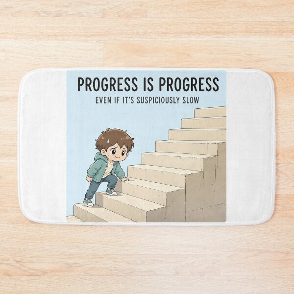 Item preview, Progress Is Progress, Even If It’s Suspiciously Slow  designed and sold by katerynaS99.