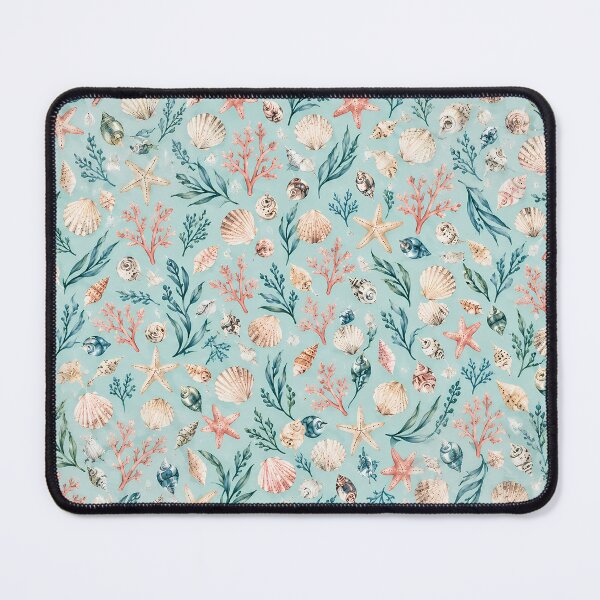 Item preview, Coastal Treasures – Seashell, Starfish and Coral Pattern designed and sold by BLUEFOX05.