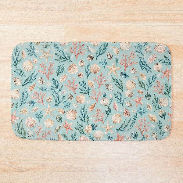 Item preview, Coastal Treasures – Seashell, Starfish and Coral Pattern designed and sold by BLUEFOX05.