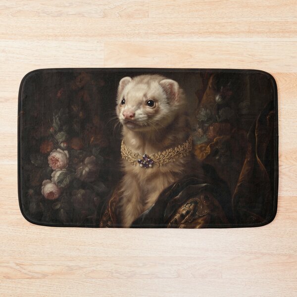 Item preview, Royal Ferret Portrait in Amethyst Gold Choker designed and sold by Real Beast Art.