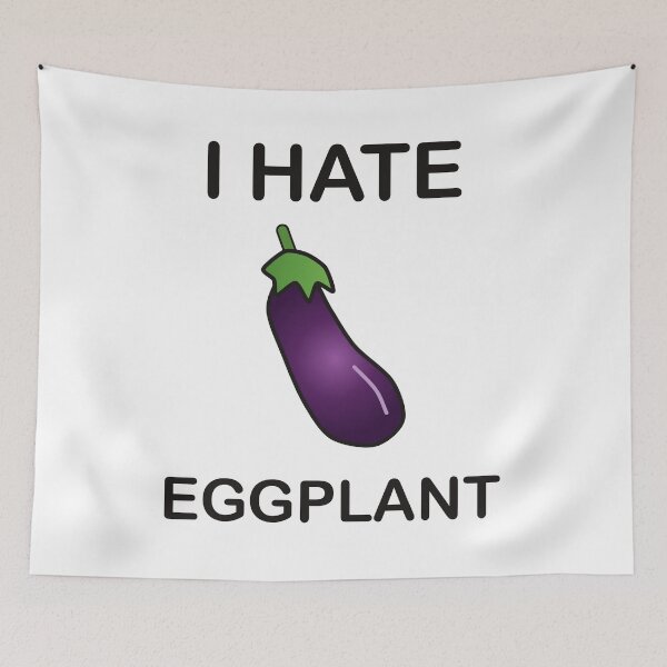 Item preview, I Hate Eggplant - Funny Picky Eater Gift designed and sold by I HATE IT!.
