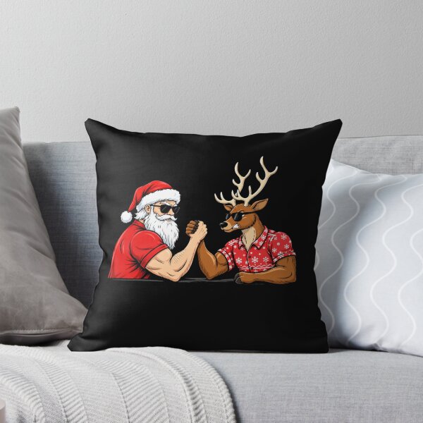Item preview, Santa Claus Vs Reindeer Funny Christmas Arm Wrestling designed and sold by Moizento.