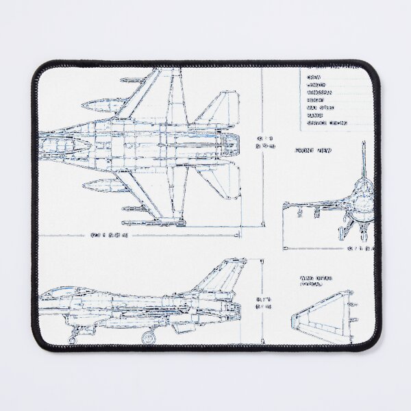 Item preview, F16 Jet Aircraft Fighter Jet Blueprint Design designed and sold by weirdcountry.