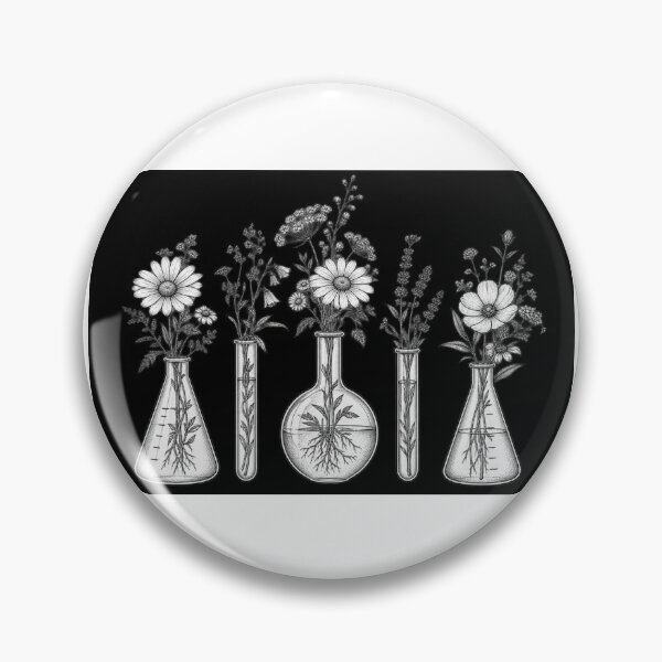 Item preview, Black & white Chemistry and flowers designed and sold by Jyoti  Rajput.