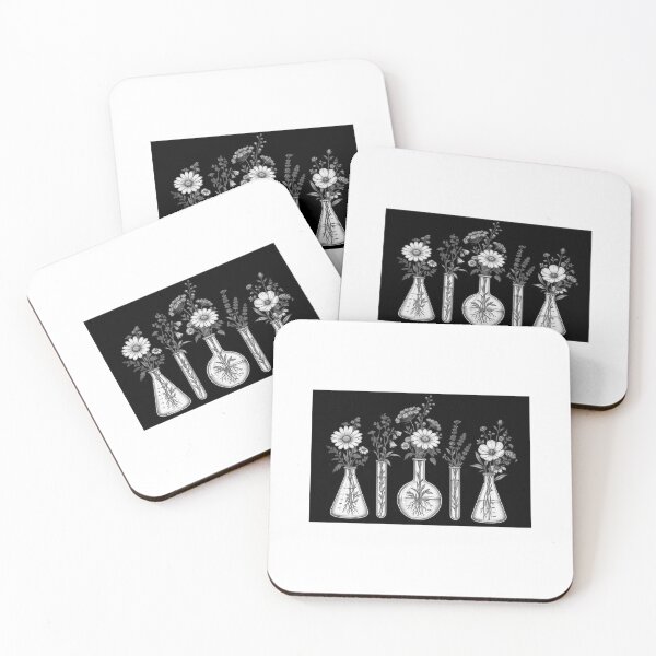 Item preview, Black & white Chemistry and flowers designed and sold by Jyoti  Rajput.