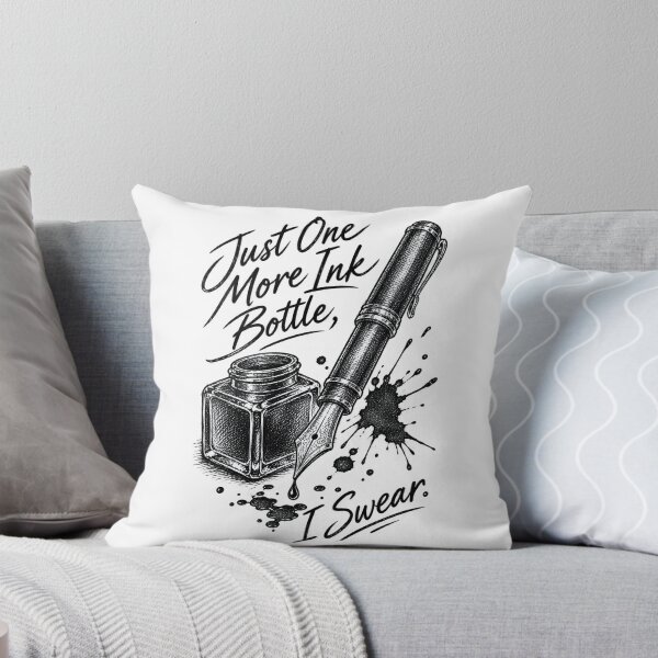 Item preview, Just One More Ink Bottle I Swear Fountain Pen Art designed and sold by CrazySzoopWorld.