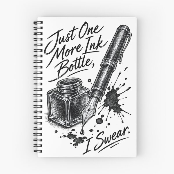 Item preview, Just One More Ink Bottle I Swear Fountain Pen Art designed and sold by CrazySzoopWorld.