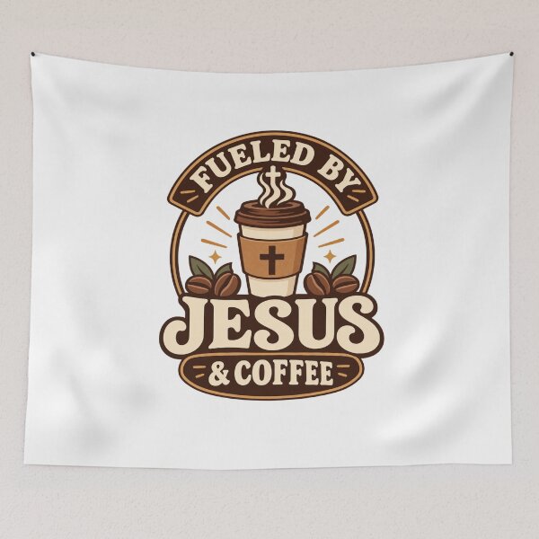 Item preview,  Fueled by Jesus and Coffee – Christian Coffee Lover  designed and sold by Obinne.