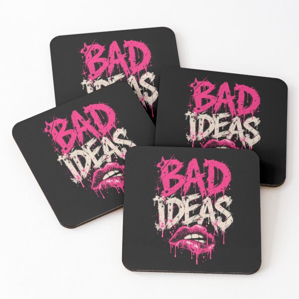 Item preview, Bad Decisions – Minimal Pink Punk Typography designed and sold by MetaModel Editions.