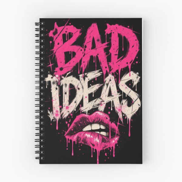 Item preview, Bad Decisions – Minimal Pink Punk Typography designed and sold by MetaModel Editions.