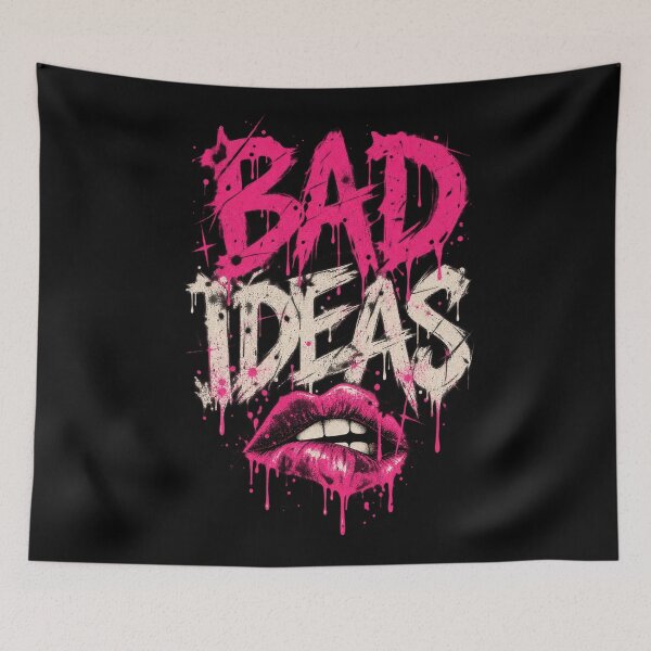 Item preview, Bad Decisions – Minimal Pink Punk Typography designed and sold by MetaModel Editions.