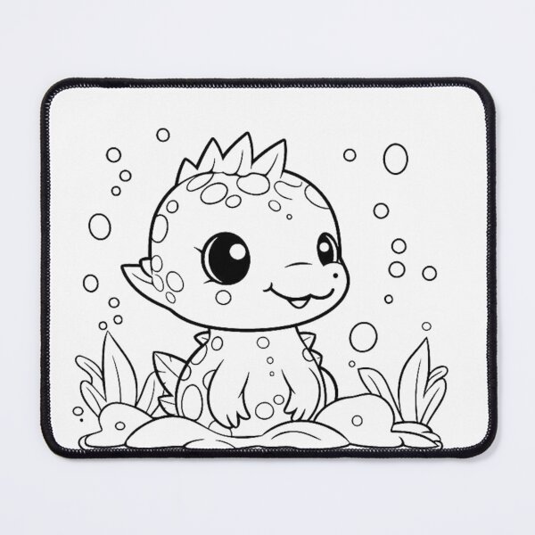 Item preview, Cute Baby Dinosaur Coloring Page Line Art designed and sold by Founderpallavi.