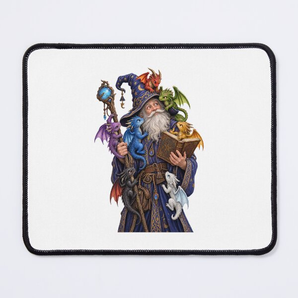 Item preview, A mage with several small dragons crawling on him designed and sold by RBBeachDesigns.