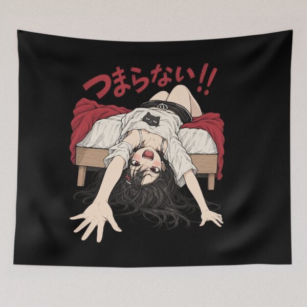 Item preview, Cute Anime Girl Grumpy Design designed and sold by chookiebookie.