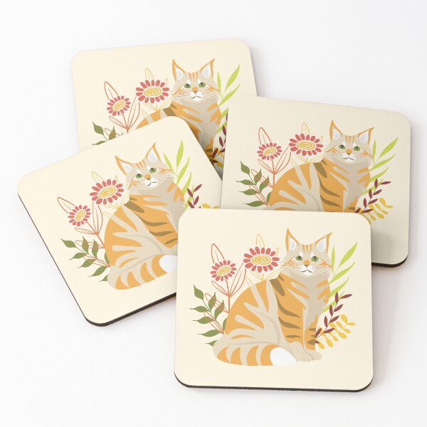 Item preview, Ginger Maine Coon Cat designed and sold by IvysCreativityHouse.
