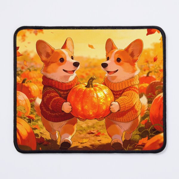 Item preview, Corgis in a Pumkin Patch designed and sold by vernonplatt.