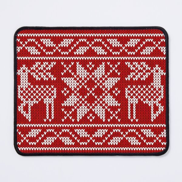 Item preview, Scandinavian red sweater knit with deers designed and sold by Art of Sun.