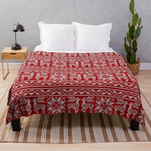 Item preview, Scandinavian red sweater knit with deers designed and sold by Art of Sun.