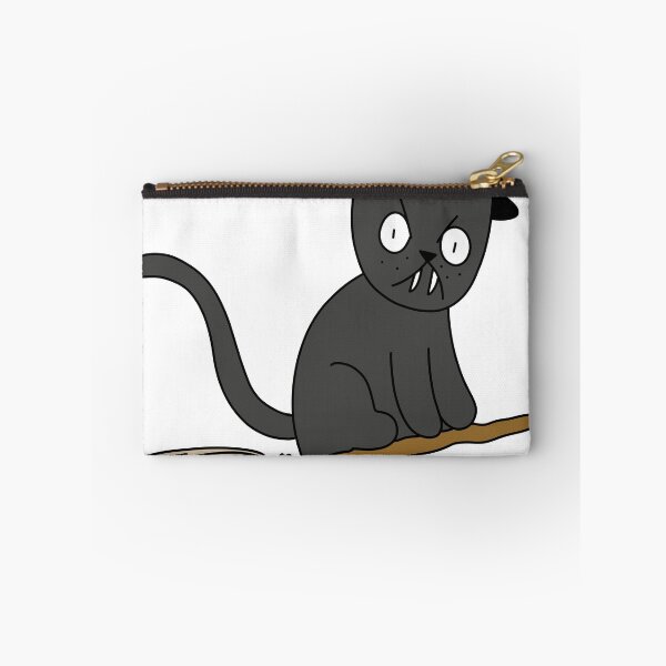 Item preview, Mean Cat Broomstick Witch - black designed and sold by motherbrainart.