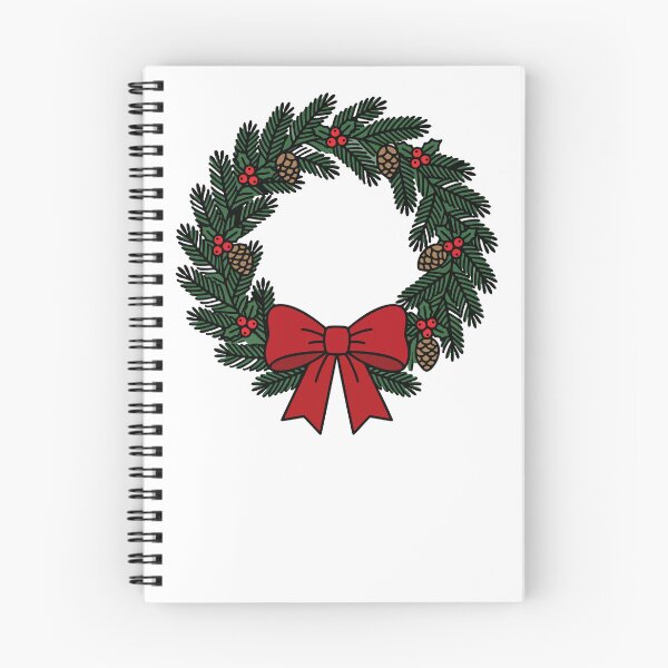 Item preview, Christmas Wreath with Red Bow Pinecones designed and sold by AIG - Andrei Ilie Graphics.