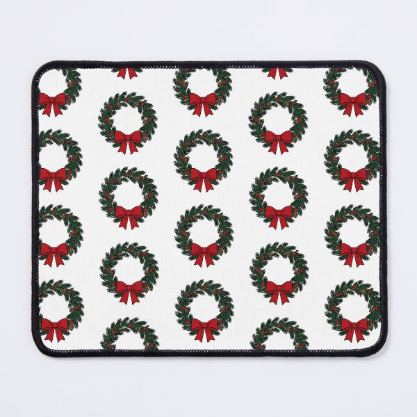 Item preview, Christmas Wreath with Red Bow Pinecones designed and sold by AIG - Andrei Ilie Graphics.
