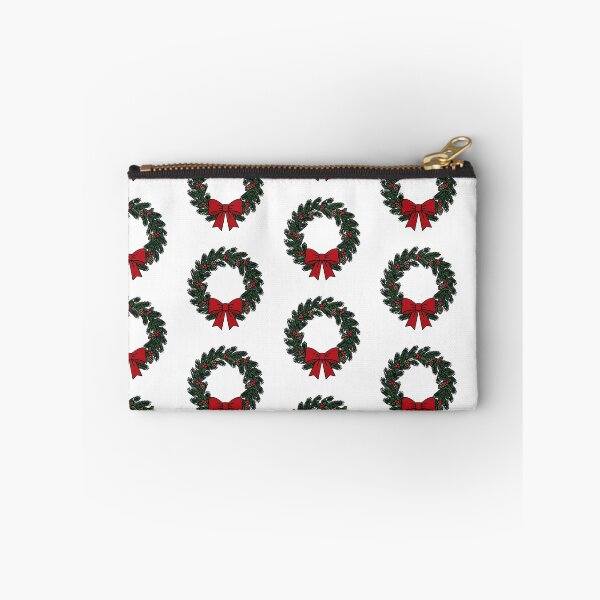 Item preview, Christmas Wreath with Red Bow Pinecones designed and sold by AIG - Andrei Ilie Graphics.
