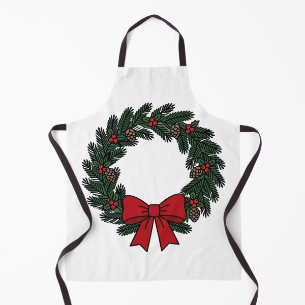 Item preview, Christmas Wreath with Red Bow Pinecones designed and sold by AIG - Andrei Ilie Graphics.