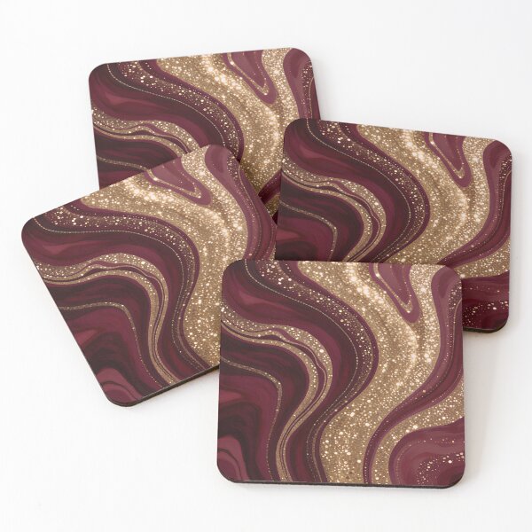 Item preview, Trendy Luxury Gold Burgundy Collection designed and sold by TrendyDesigne412.