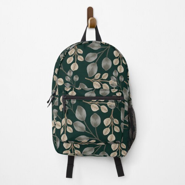 Item preview, Eucalyptus Leaves Dark Green Seamless Pattern designed and sold by ​Jyoti Digital Artist.