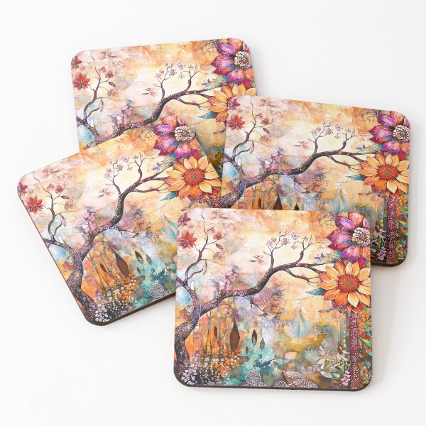 Item preview, April Flowers Abstract Wall Art designed and sold by Dream Mythos Studios.