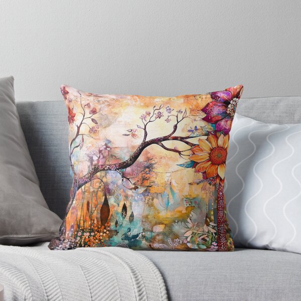 Item preview, April Flowers Abstract Wall Art designed and sold by Dream Mythos Studios.