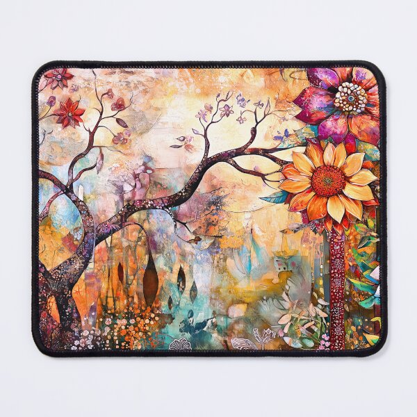 Item preview, April Flowers Abstract Wall Art designed and sold by Dream Mythos Studios.