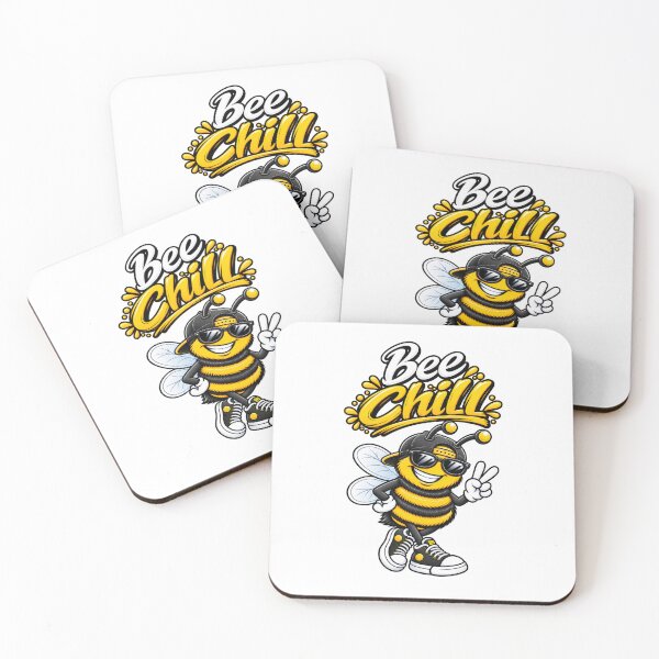 Item preview, Cute Chill Bee – Relaxing Positive Vibes Design designed and sold by Smiling Mood Tees.