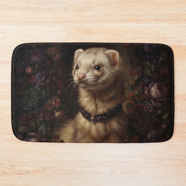Item preview, Royal Ferret Portrait with Velvet Choker designed and sold by Real Beast Art.