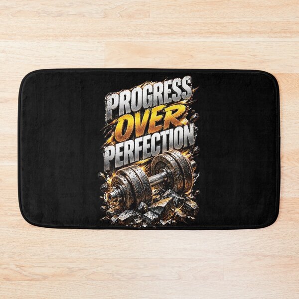 Item preview, Progress Over Perfection | Gym Motivation Workout Design designed and sold by M. Mamdouh Artworks.
